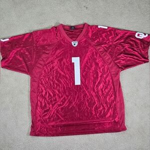Vintage OKLAHOMA SOONERS Starter Brand OU FOOTBALL JERSEY ADULT XXL Number 1